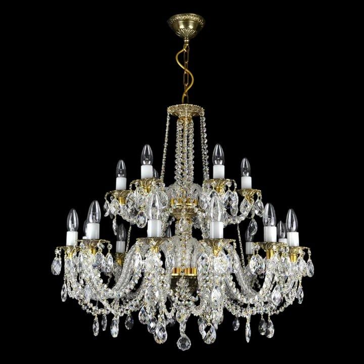  Đèn chùm pha lê Libra 18 alpha 