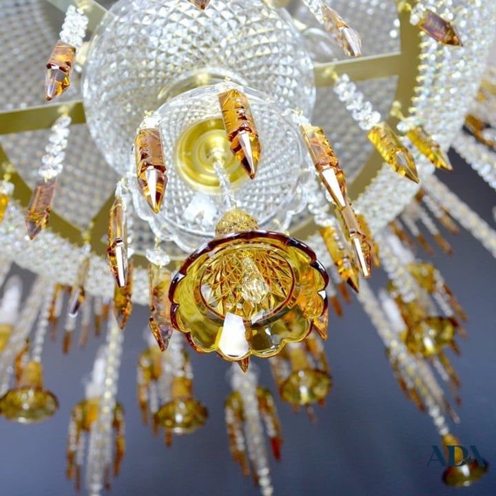  Đèn chùm pha lê thông tầng Grande 