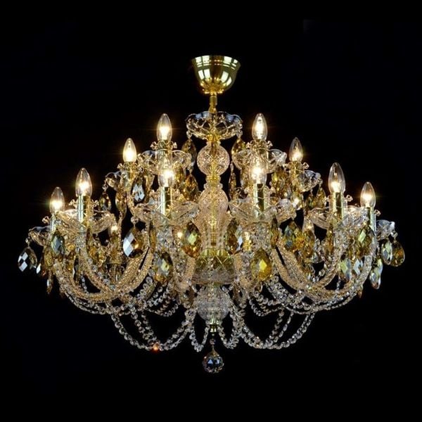  Đèn chùm pha lê Ocean 18 amber 