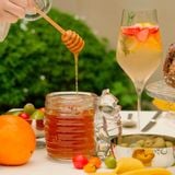  Hũ kèm cây khuấy mật ong Bohemia Crystal 