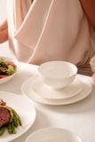  Bộ đồ ăn sứ xương trắng trơn 