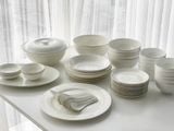 Bộ đồ ăn sứ xương viền bạc 