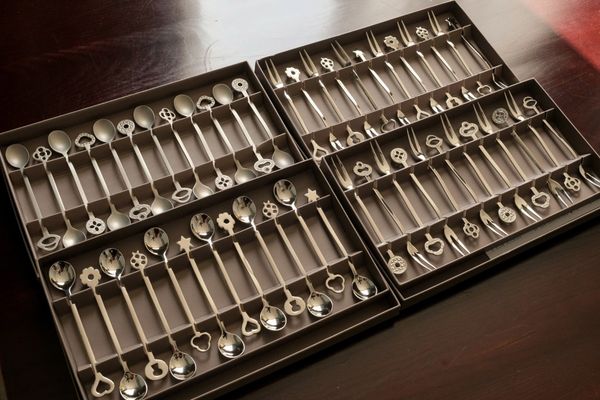  Set 12 thìa Party Portafort Stainless Steel Mirror Steel Sambonet 