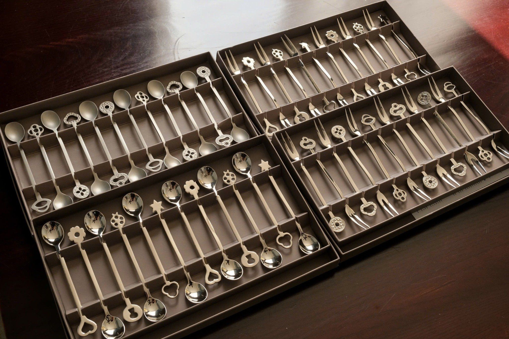  Set 12 thìa Party Portafort Stainless Steel Mirror Steel Sambonet 