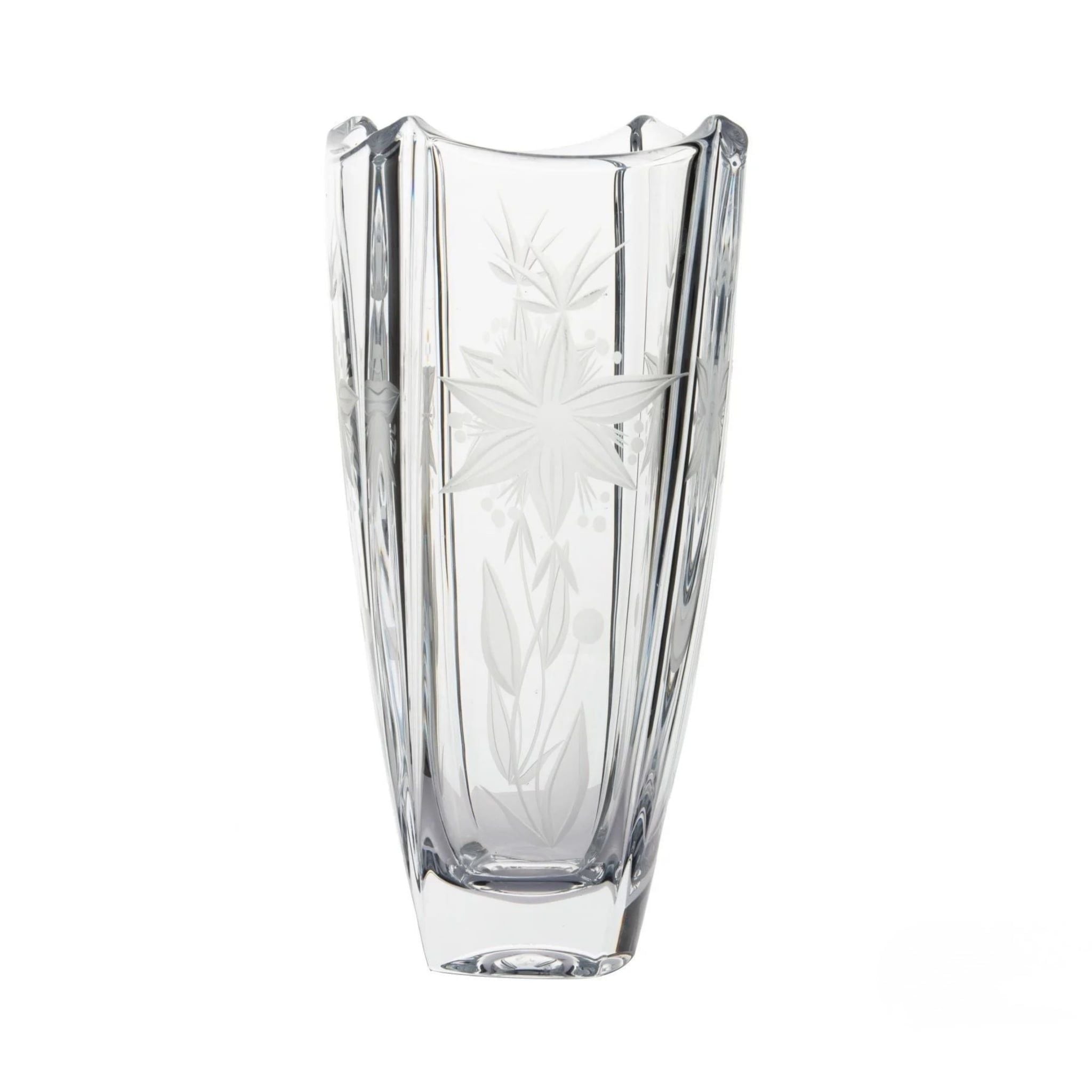  Lọ hoa bom vuông mài hoa 6 cánh 30cm 