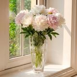  Lọ hoa bom vuông mài hoa 6 cánh 30cm 