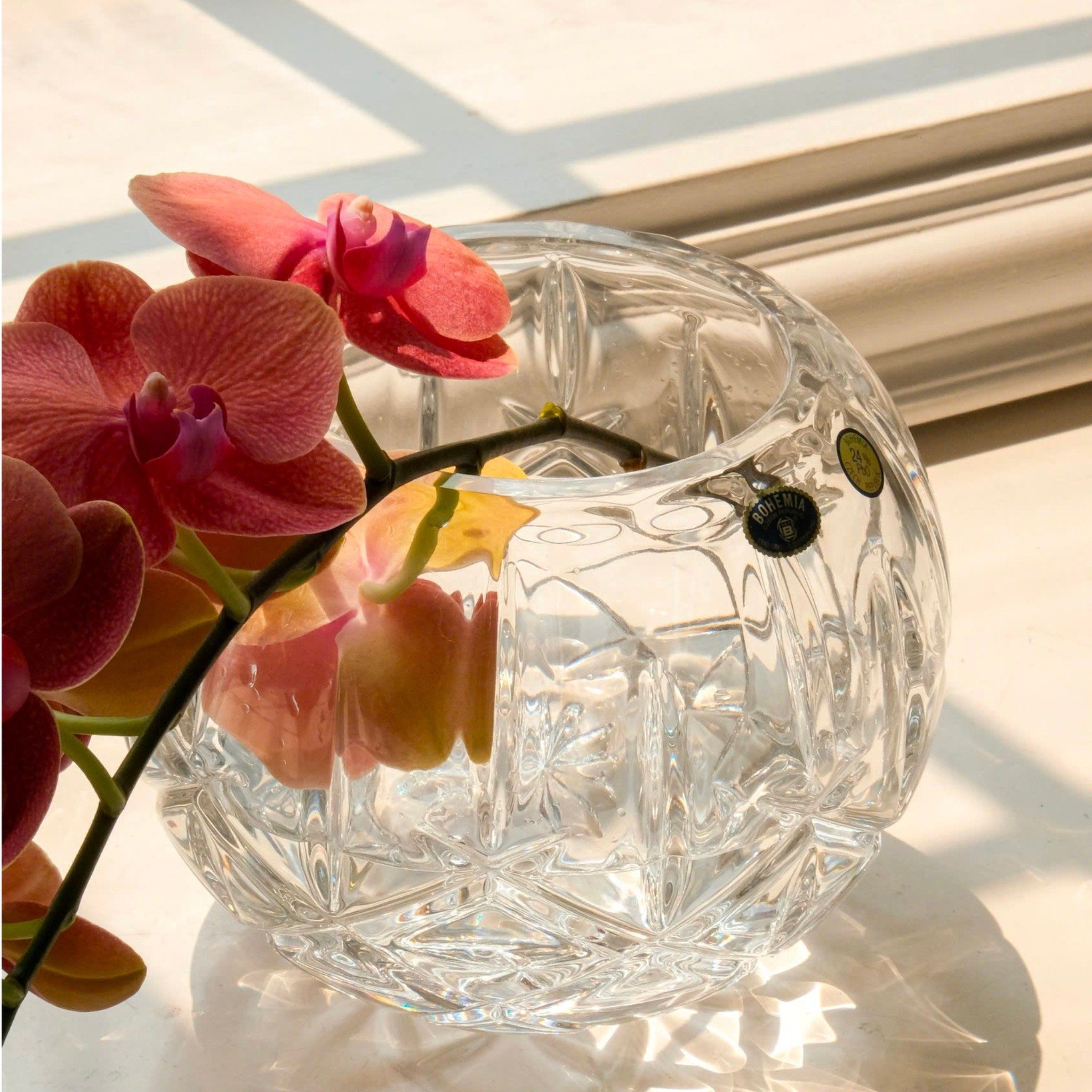  Lọ cầu Sheffield 17.5cm Crystal Bohemia 