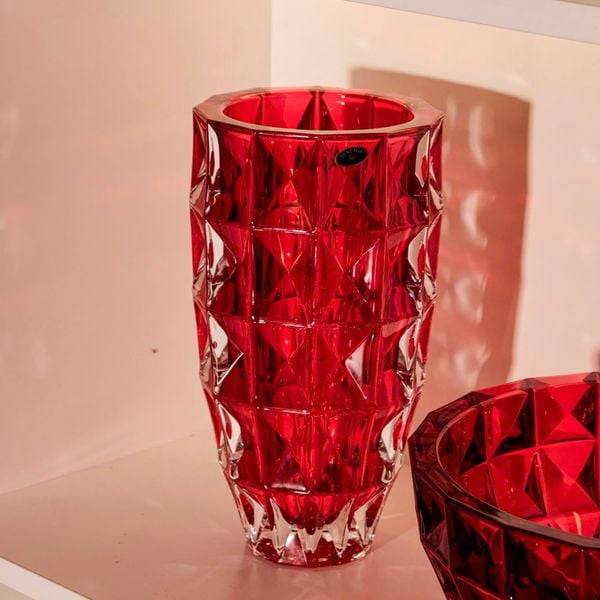  Lọ hoa kim cương đỏ 28cm 