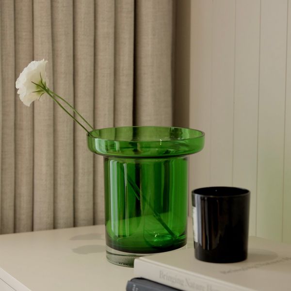  Lọ hoa pha lê Limelight Tulip xanh lá 