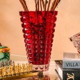  Lọ hoa Millenium đỏ 26cm Crystal Bohemia 