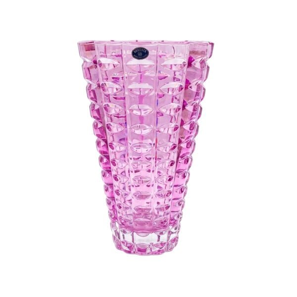  Lọ hoa Millenium hồng 26cm Crystal Bohemia 