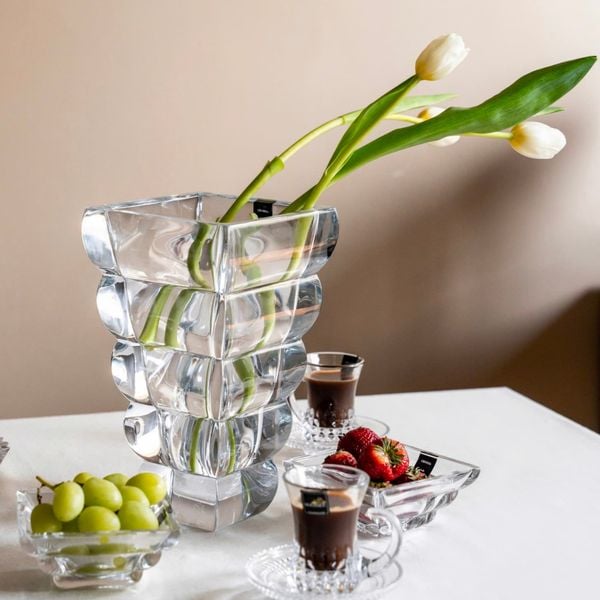  Lọ hoa pha lê Adria trắng 
