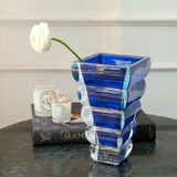  Lọ hoa pha lê Adria Xanh Dương 25cm - Rogaska 