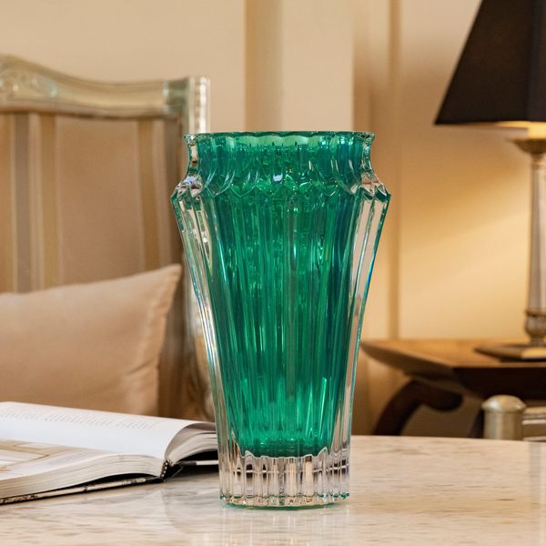  Lọ hoa pha lê Crown Jewel xanh lá 25cm 