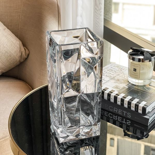  Lọ hoa pha lê trụ Crystalization 26cm - Rogaska 