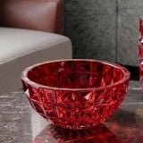  Tô kim cương đỏ 28cm Crystal Bohemia 