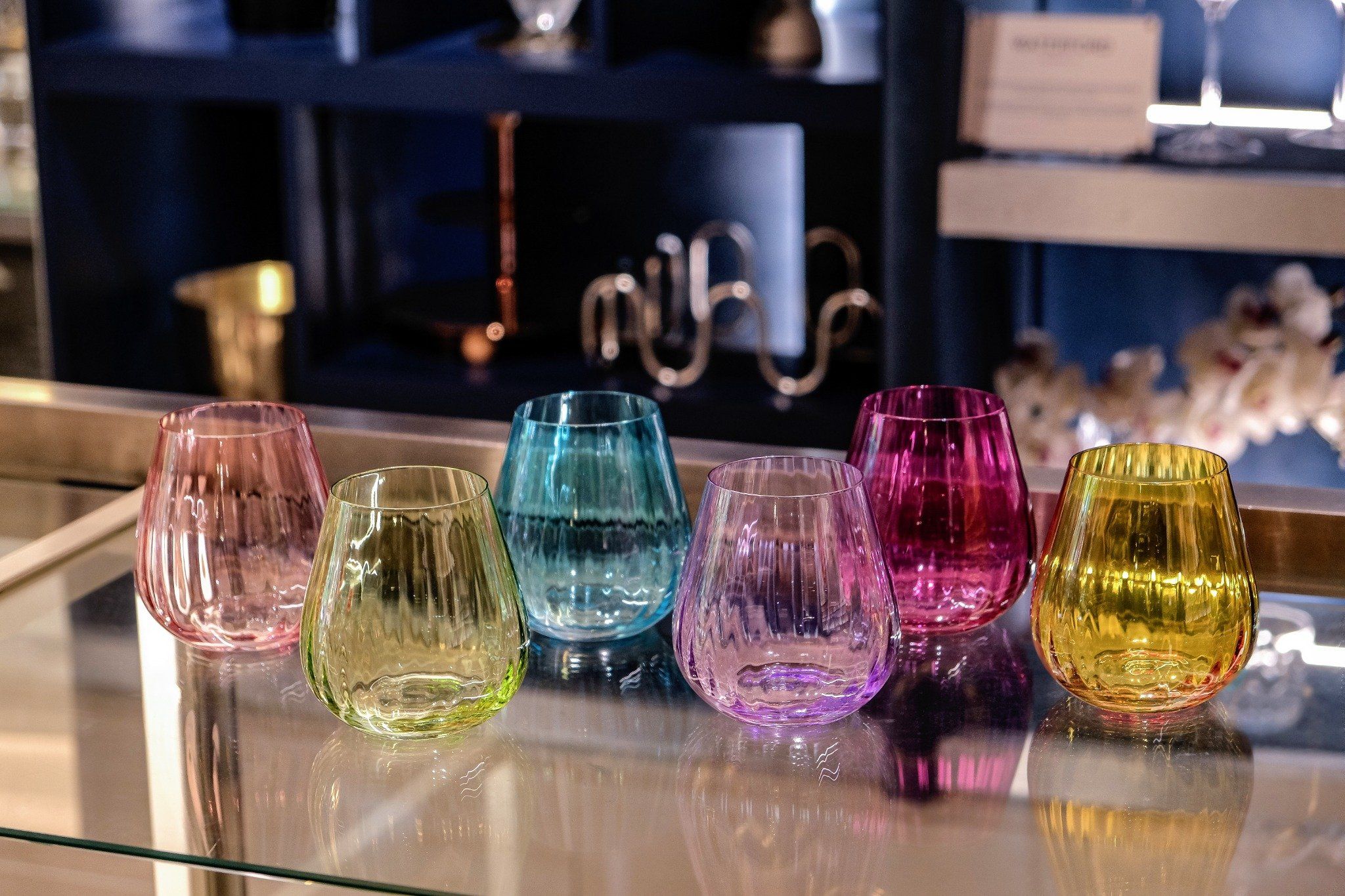  Set 6 cốc Columba màu 380ml Crystal Bohemia 