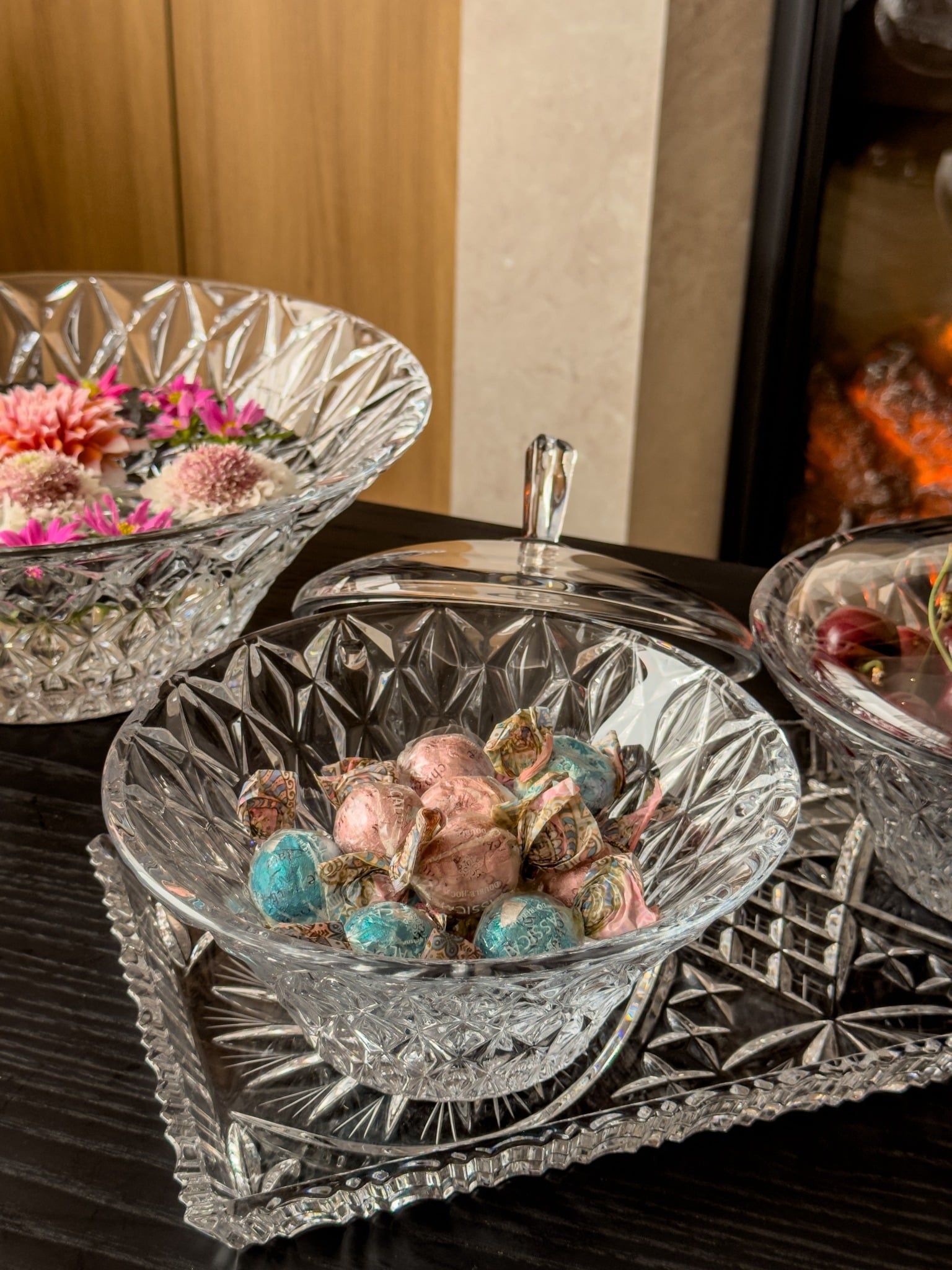  Thố Memphis trắng 19.5cm Crystal Bohemia 