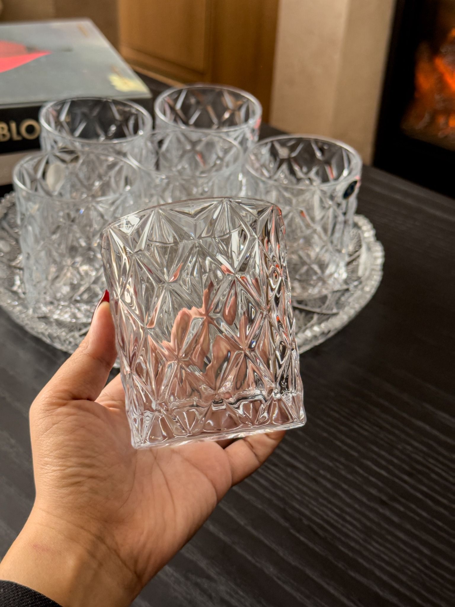  Set 6 cốc thấp Memphis 300ml Crystal Bohemia 