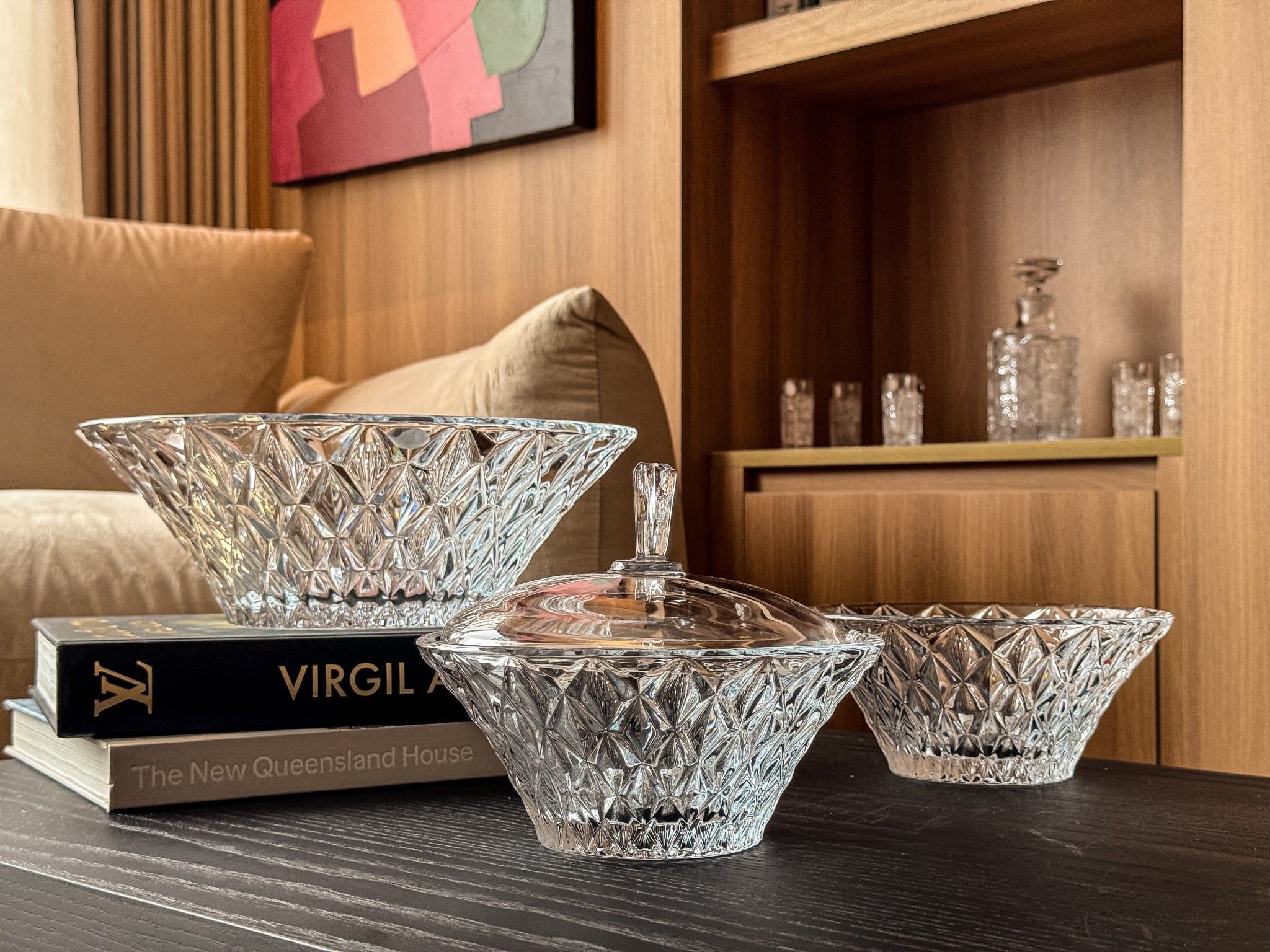  Tô Memphis trắng 19cm Crystal Bohemia 