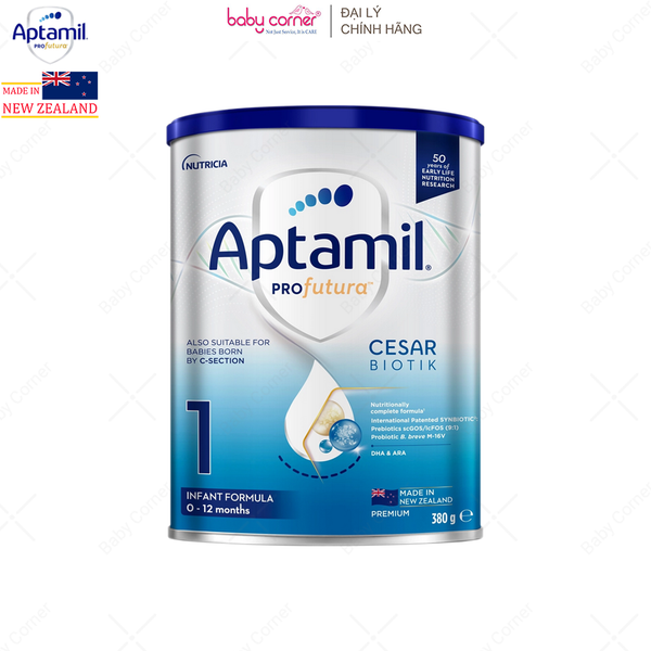  Sữa Bột Aptamil New Zealand Infant Formula Số 1, 380g, bé 0-12 tháng 