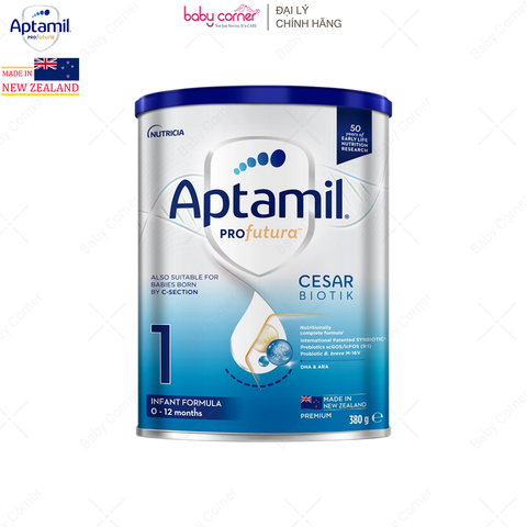  Sữa Bột Aptamil New Zealand Infant Formula Số 1, 380g, bé 0-12 tháng 
