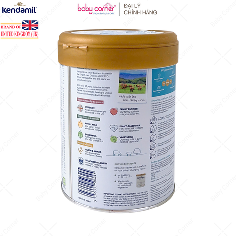  Sữa Bột KENDAMIL Classic Số 2, Bé Từ 6-12 Tháng, 800G 