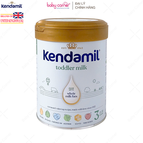  Sữa Bột KENDAMIL Classic Số 3, Bé Từ 12-36 Tháng, 800G 