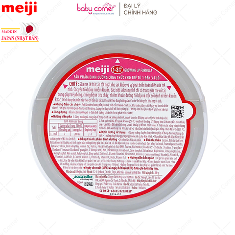  Sữa Bột MEIJI Growing up Formula Số 1, 800g, Cho Bé 1- 3 tuổi 