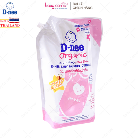  Nước Giặt Quần Áo Em Bé DNEE Hồng, Dạng Túi 3.6L 
