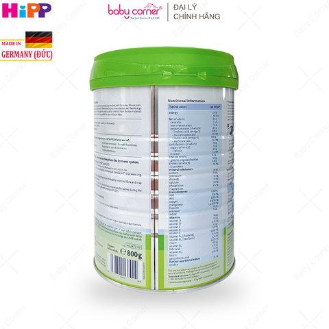  Sữa Bột HiPP Organic Combiotic Số 1, Bé Từ 0 - 6 tháng, 800G 