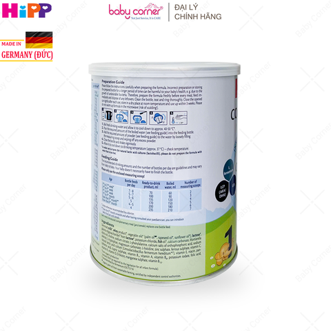  Sữa Bột HiPP Organic Combiotic Số 1, Bé Từ 0 - 6 Tháng, 350g 