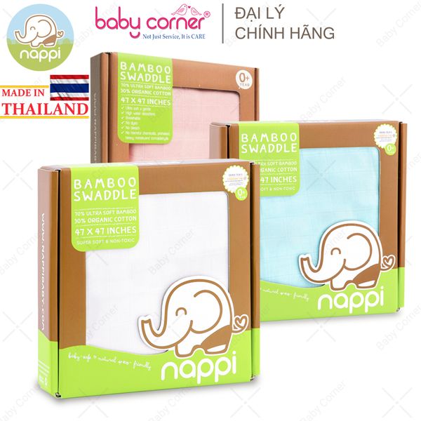  Khăn Sợi Tre Nappi 120cm x 120cm (Hộp 1 Khăn) 