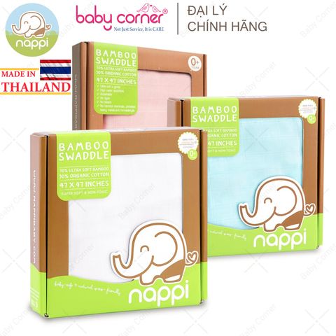  Khăn Sợi Tre Nappi 120cm x 120cm (Hộp 1 Khăn) 