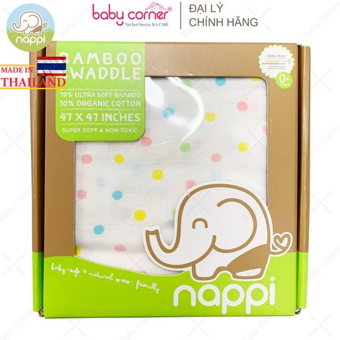  Khăn Sợi Tre Nappi 120cm x 120cm (Hộp 1 Khăn) 