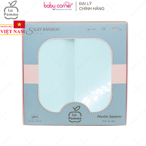  K002 Set 2 Khăn Đa Năng Sợi Tre Lụa La Pomme (75x75CM) 