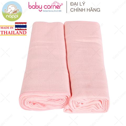  Khăn Sợi Tre Nappi 77cm x 77cm (Hộp 2 Khăn) 