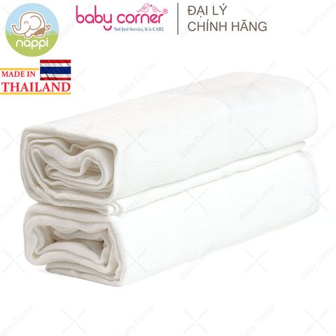  Khăn Sợi Tre Nappi 77cm x 77cm (Hộp 2 Khăn) 