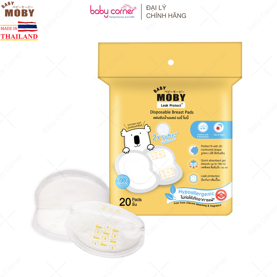  Miếng Thấm Sữa MOBY (Gói 20 Miếng) 
