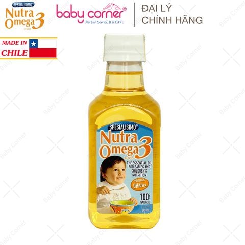  Dầu Cá Hồi Nutra Omega 3, 240ml 
