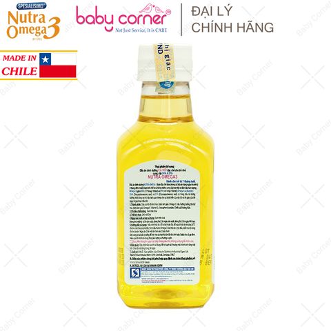  Dầu Cá Hồi Nutra Omega 3, 240ml 