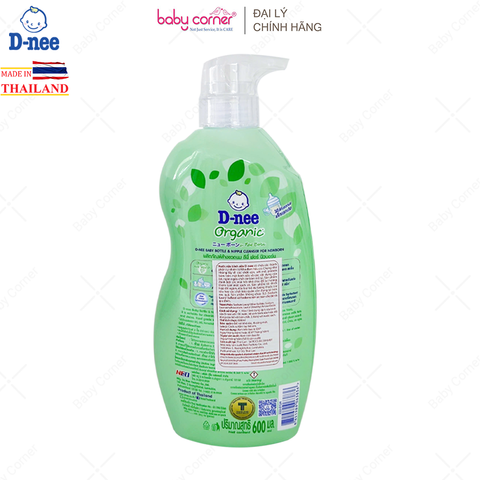  Nước Rửa Bình Sữa DNEE Organic Dạng Chai, 600ML 