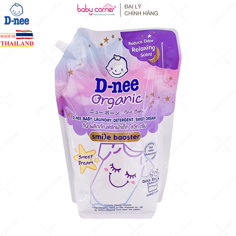  Nước Giặt Quần Áo Em Bé DNEE Tím (Sweet Dream), Dạng Túi 3.6L 