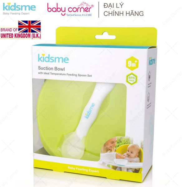  Bộ Tô Chống Trượt (Kèm Muỗng Báo Nhiệt) Kidsme 