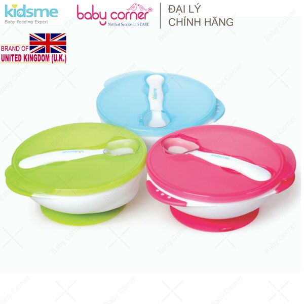  Bộ Tô Chống Trượt (Kèm Muỗng Báo Nhiệt) Kidsme 