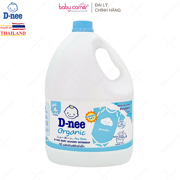  Nước Giặt Quần Áo Em Bé DNEE Xanh Dương 3L 