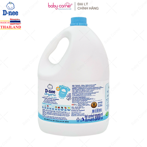  Nước Giặt Quần Áo Em Bé DNEE Xanh Dương 3L 