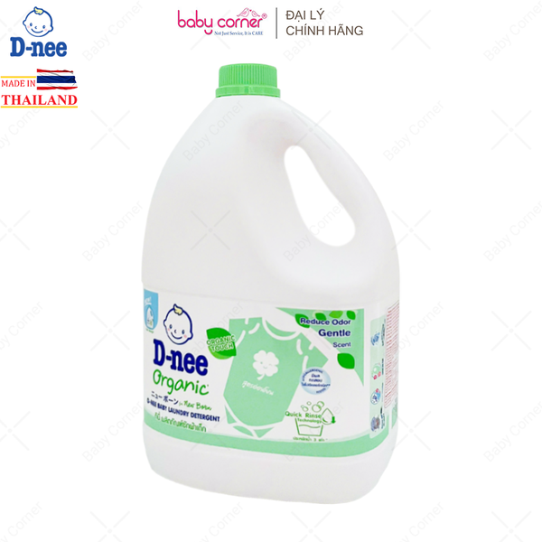  Nước Giặt Quần Áo Em Bé DNEE Xanh Lá 3L 