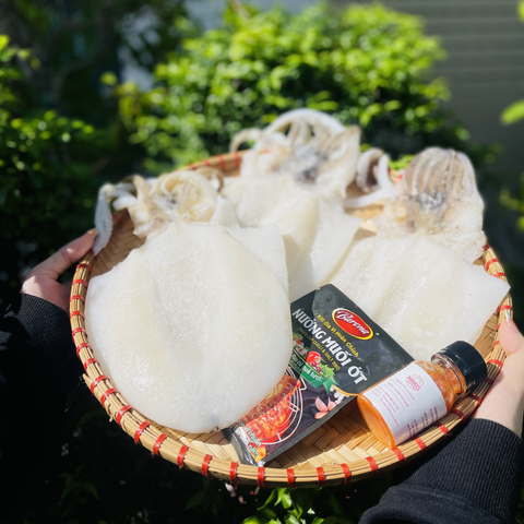  Mực lá 1 nắng size 4-5con/kg 