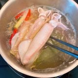  Mực ống nháy nguyên con - Khay 500g 